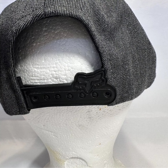 Fox Moto Dark Gray Baseball Hat Created To Destroy Black Patch OSFA SnapBack - Picture 8 of 13